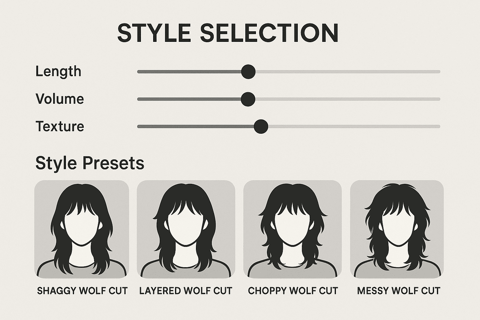 Style selection interface